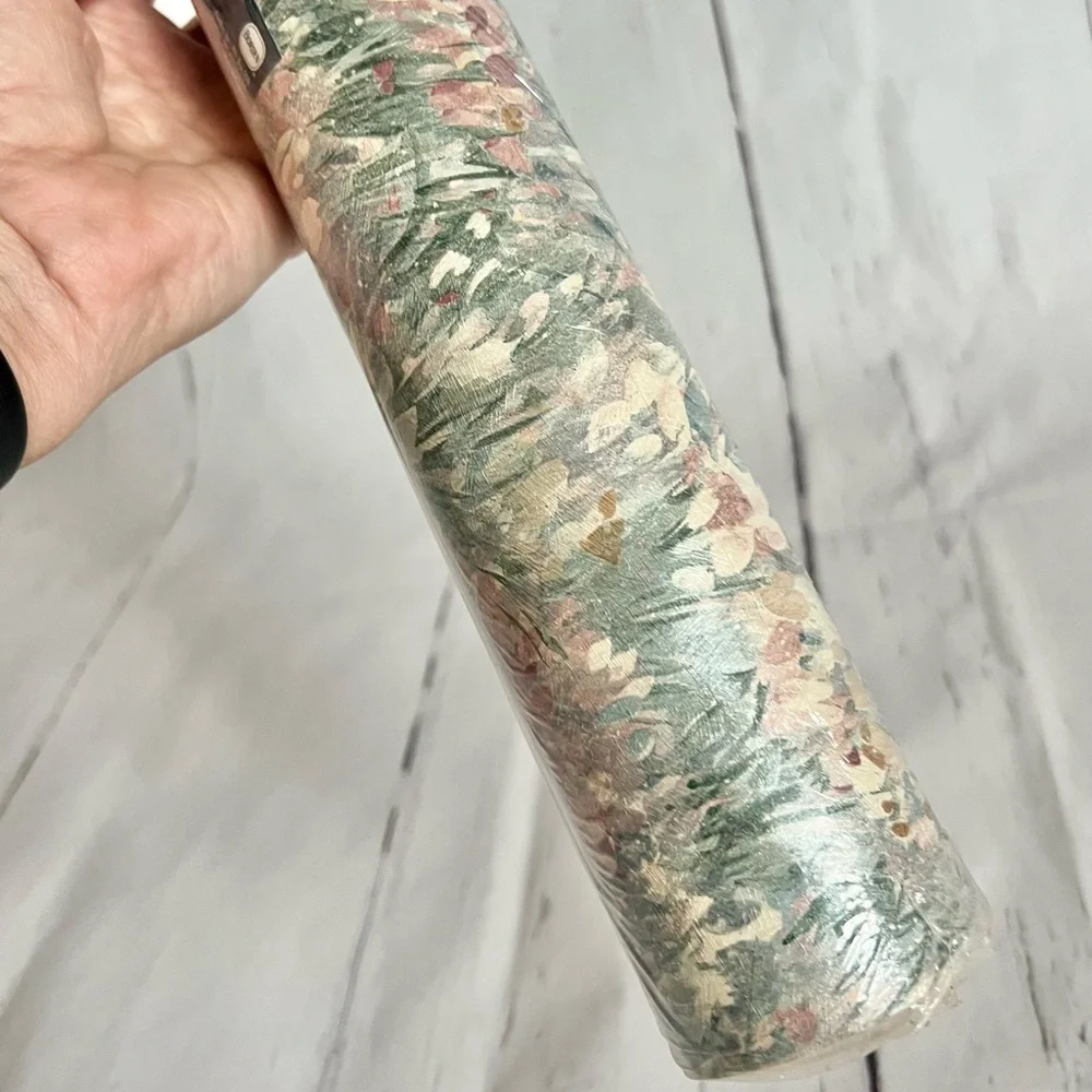 Vintage Bordenstyle Wallpaper Roll England Floral Pattern WS5121 56 SQ FT NWT